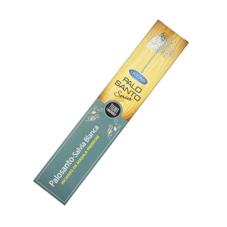 Kadzidła Palo Santo i Biała Szałwia Ullas Seria Palo Santo Premium Kadzidła Masala Indie - 1 opakowanie 15gr.