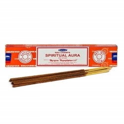 SATYA Incienso Aura Espiritual - Spiritual Aura - 1 cajetilla de 15gr