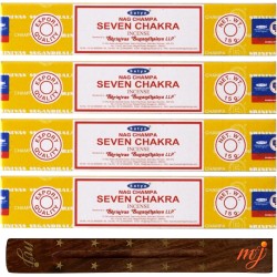 Los 4x SATYA Sieben Chakren Räucherstäbchen -...