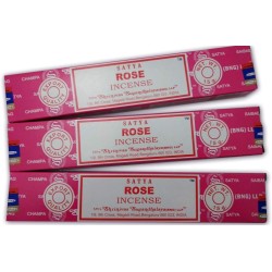 Lotto 3x Incenso Rosa Satya - Rosa - 3 scatole...
