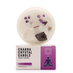 Chakra Kristallkerzen - Kronenchakra -...
