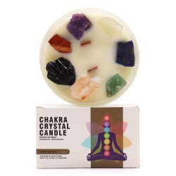 Velas de Cristal Chakra - Sete Chakras - Cera...