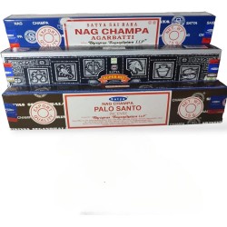 SATYA Pacchetto incensi Palo Santo, Nag Champa...
