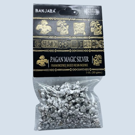 Banjara Pagan Magic Silver Tree Resin - Pagan Magic Silver - Żywica kadzidła - Wyprodukowano w Indiach - 30grs.