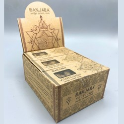 Conos Incienso de Piramide Banjara Smudge - Salvia Blanca - White Sage - Hecho a Mano - Orgánico - Hecho en India