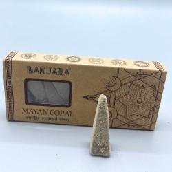 Conos Incienso de Piramide Banjara Smudge - Copal Maya - Hecho a Mano - Orgánico - Hecho en India