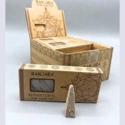 Conos Incienso de Piramide Banjara Smudge - Copal Maya - Hecho a Mano - Orgánico - Hecho en India
