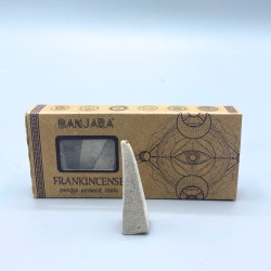 Conos de Incienso Pirámide Frankincense Banjara - Olíbano - Hecho a Mano - Orgánico - Hecho en India - BANJARA Smudge