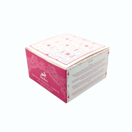 Vela Mágica con Flores y Gemas Hop Hare - Los Amantes - Vela Cera de Soja hecha a mano - 8,8x5cm