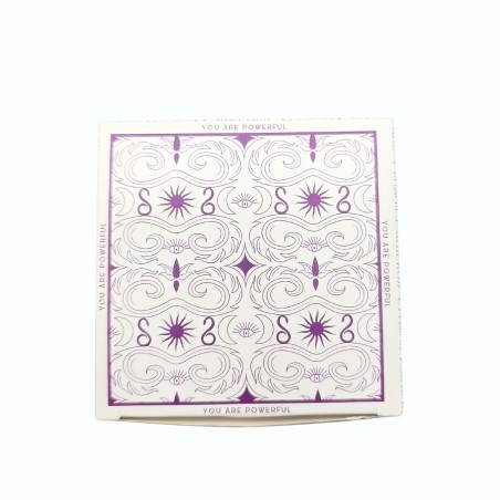Vela Mágica con Flores y Gemas Hop Hare - La Luna - Vela Cera de Soja hecha a mano - 8,8x5cm