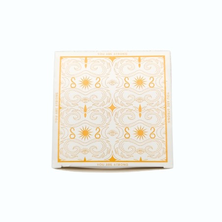 Vela Mágica con Flores y Gemas Hop Hare - El León - Vela Cera de Soja hecha a mano - 8,8x5cm