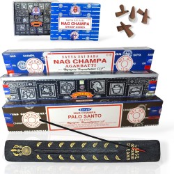Pacote de Incenso Palo Santo, Super Hit, Nag...