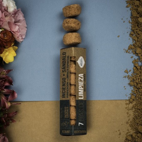 Pastillas Defumación Activada 7 días de Limpieza Incienso Sándalo Sagrada Madre - Purificación Limpieza Espiritual