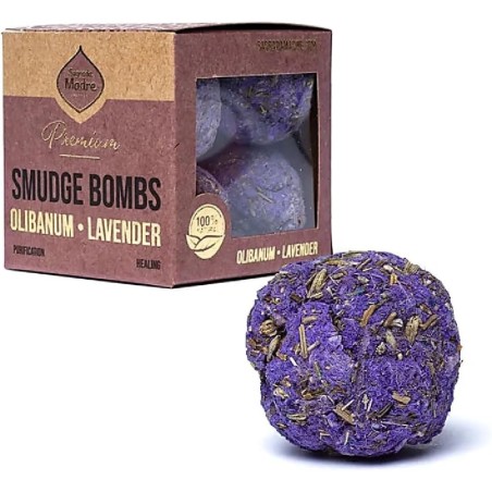 Bombitas Premium Olíbano Lavanda - Purificación, Relajación y Armonía - 8 unidades - Sagrada Madre