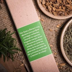 Incienso Palo Santo con Romero Sagrada Madre - Sahumerio 8 varillas gruesas