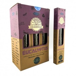 Incienso Orgánico de Eucalipto - ULLAS - Hecho a mano - 25gr - Hecho en India - 100% Natural