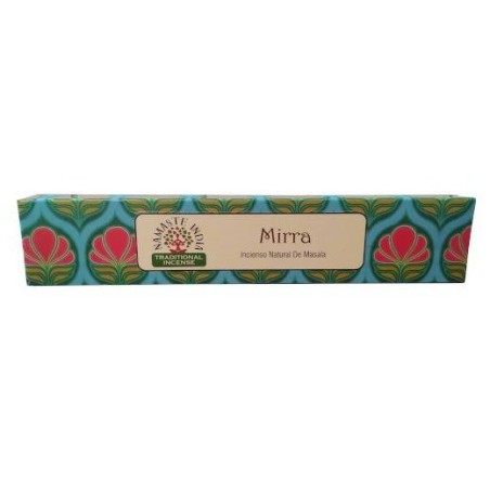 Namaste Masala Mandala Encens Naturel - Myrrhe - Agarbathi Traditionnel Indien - Fait Main