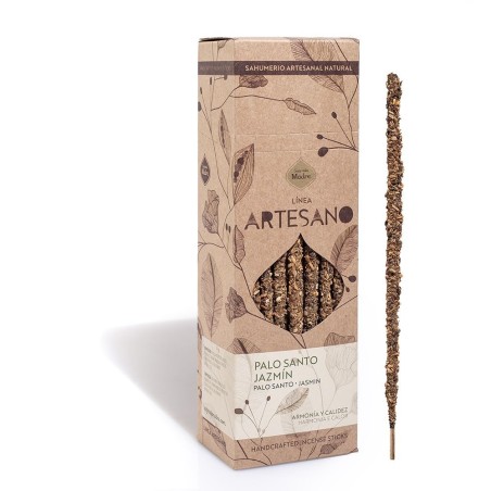 Incienso Artesano Palo Santo y Jazmín - Precio por barrita - Sagrada Madre - Sahumerio Premium - Ecológico - Hecho en Argentina