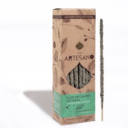 Encens Artisanaux Fleur de Champa - Thé Vert -...