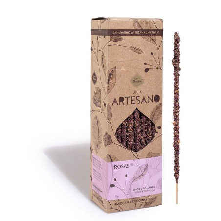 Incienso Artesano Rosas - Precio por barrita - Sagrada Madre - Sahumerio Premium - Ecológico - Amor y Romance