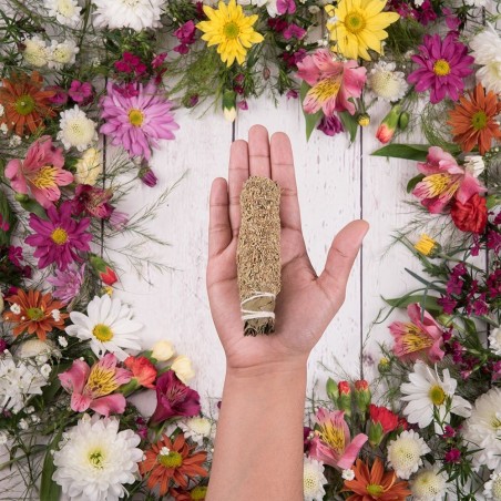 SAHUMITO SAGRADA MADRE - ROMERO - CONEXIÓN Y LIMPIEZA - HIERBAS Y RESINAS NATURALES - HECHO A MANO