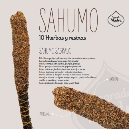 SAHUMO NATURAL GRANDE DE 10 HIERBAS - SAGRADA MADRE