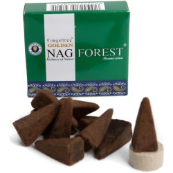 GOLDEN NAG Conos Incienso Forest - Cajita de 10...
