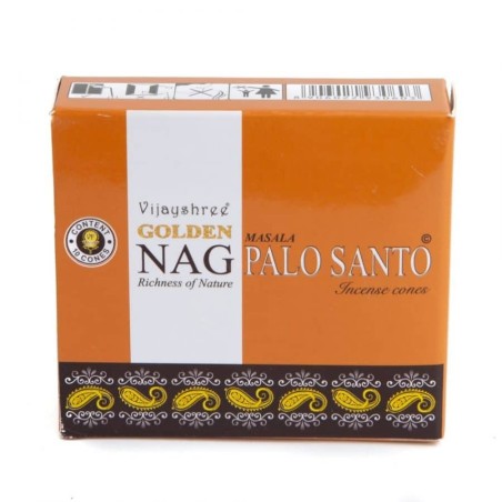GOLDEN NAG Conos Incienso Palo Santo - Cajita de 10 conos