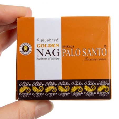 GOLDEN NAG Conos Incienso Palo Santo - Cajita de 10 conos