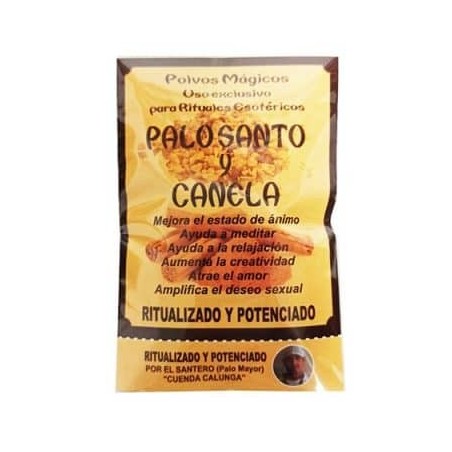 Pal Sant en Pols Ritualitzat amb Canyella - Bosseta de 10gr.