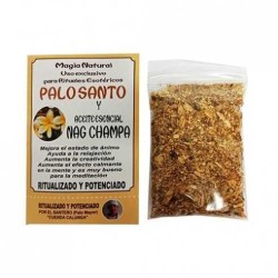 Palo Santo Pó Ritualizado com Nag Champa - saco...