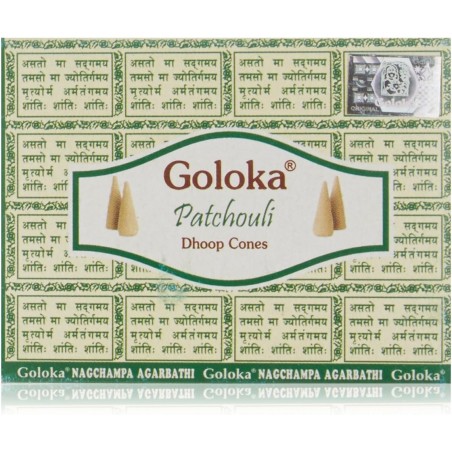 Cones de Incenso GOLOKA Patchouli - 1 caixa de 10 unidades