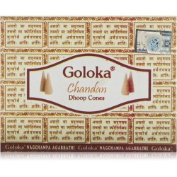 Cones de Incenso GOLOKA Chandan - 1 caixa de 10...