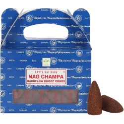 SATYA Nag Champa Reflux Cones - Blackflow Dhoop...