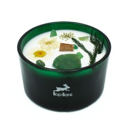 Bougie Magique avec Fleurs et Gemmes Lièvre...