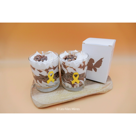 Vela Artesanal | Chocolate praline| Calidad Premium | Les Fees Meres | Made in France | 180gr.