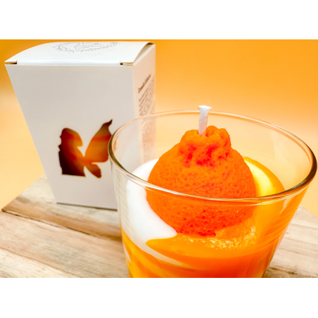 Vela Artesanal | Naranja| Calidad Premium | Les Fees Meres | Made in France | 120gr.