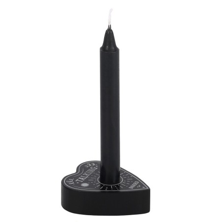 Portavelas con diseño Ouija - Talking Board Spell Candle Holder - 1,7x4,5x5,5cm - Spirit of Equinox