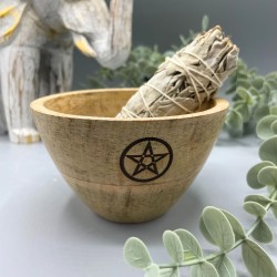 Cuenco de Madera para Ofrendas y Rituales -...