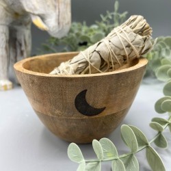 Wooden Bowl for Offerings and Rituals - Three...