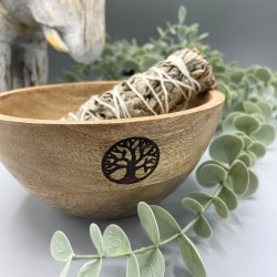 Tigela de Madeira para Oferendas e Rituais -...