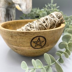 Bol de lemn pentru ofrande și ritualuri -...