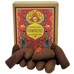 Räucherkegel Reflux - Golden India - Packung...