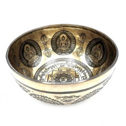 Cuenco Tibetano Curativo Grabado - 21cm - Om &...