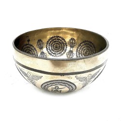 Cuenco Tibetano Curativo Grabado - 16cm - Buda...