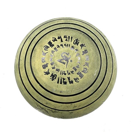 Cuenco de Polvo de Tierra - Mantra Cinco Buda - 16cm