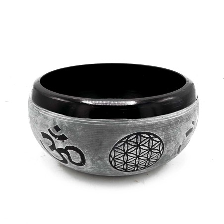Cuenco de Polvo de Tierra - Om Cinco Budas - 16cm