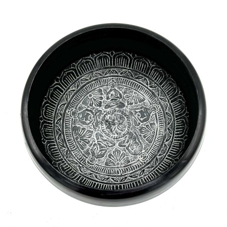 Cuenco de Polvo de Tierra - Om Cinco Budas - 16cm