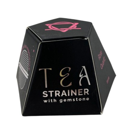 Colador de té de piedras preciosas - Cuarzo rosa - Amor