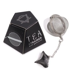 Gemstone Tea Strainer - Black Obsidian -...